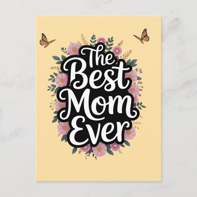 Die beste Mutter überhaupt - Muttertagsfeier Postkarte (Vorderseite)