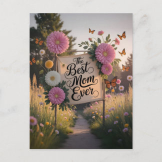 Die beste Mutter überhaupt - Muttertagsfeier Postkarte