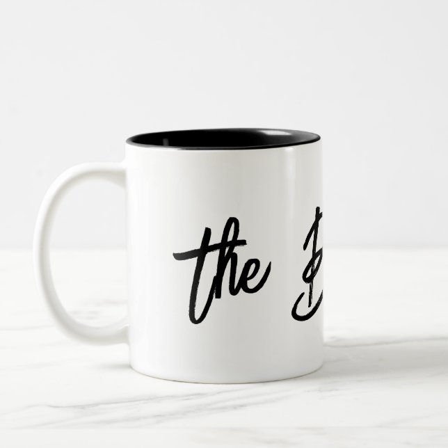 Die beste Mutter Zweifarbige Tasse (Links)