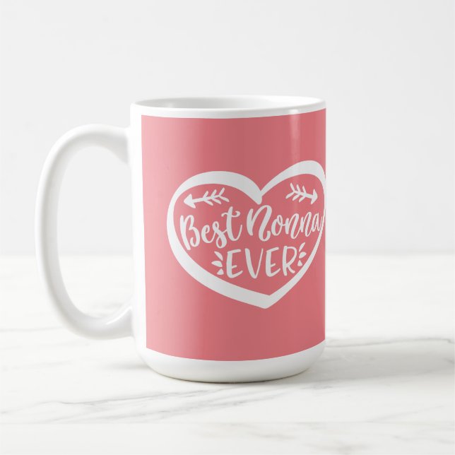 Die beste Nonna je Kaffeetasse (Links)