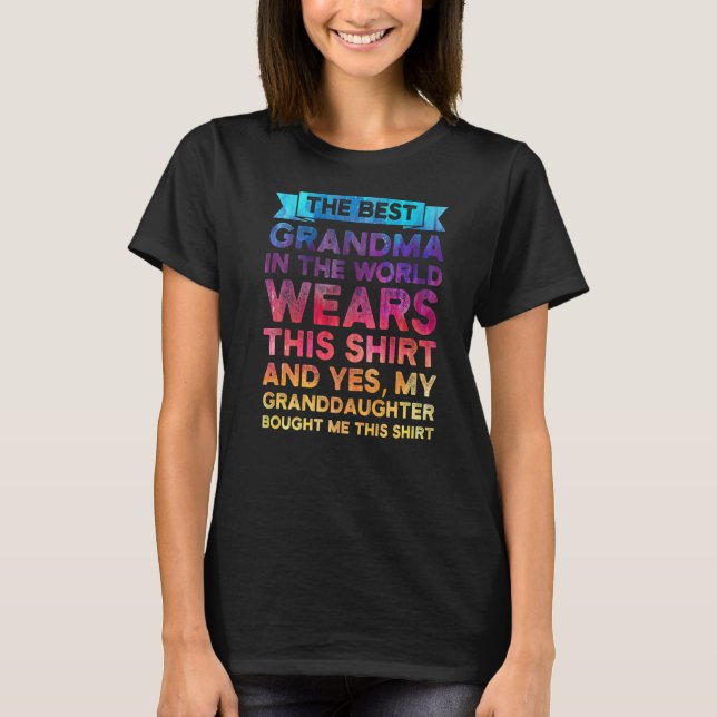 Die beste Oma der Welt T-Shirt (Vorderseite)