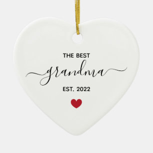 Die beste Oma "est year" Keramik Ornament