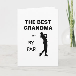 Die beste Oma von Par Golf Nana Golfer Pun Gram Karte
