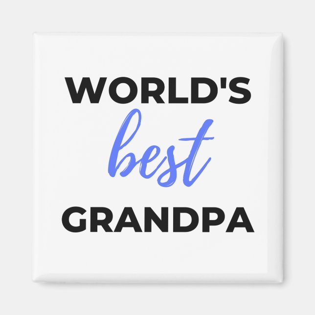 Die beste Opa bl Magnet (Vorne)