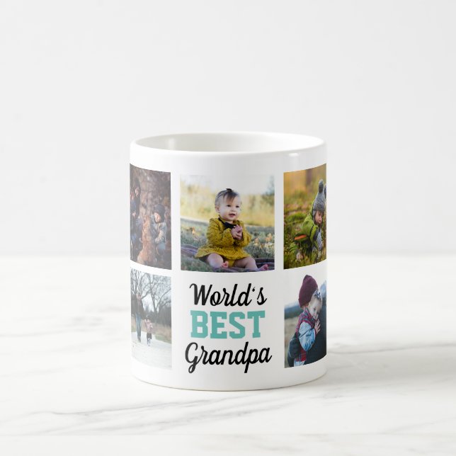 Die beste Opa Custom Foto Tasse der Welt (Mittel)