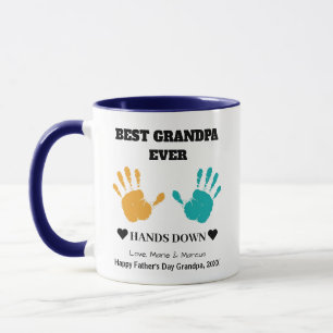 Die beste Opa-Hand-Hand-Hand-Tasse des Vaters am T Tasse