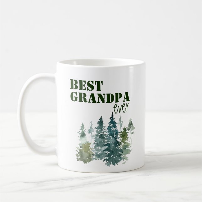 Die beste Opa je Natur Kaffeetasse (Links)