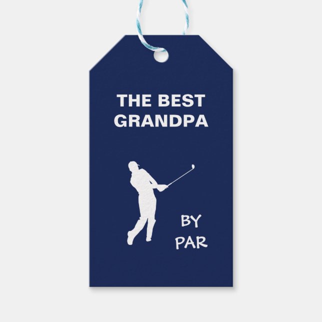 Die beste Opa Par Golf Grand Pub Golfer Geschenkanhänger (Vorderseite)