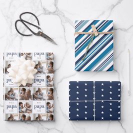 Die beste Papa-je-Vatertag-Koordination Geschenkpapier Set