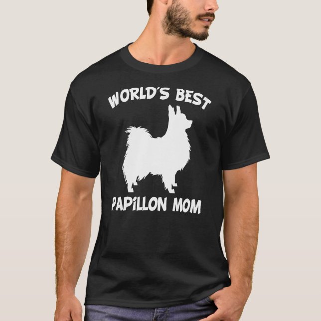 Die beste Papillon-Mama T-Shirt (Vorderseite)