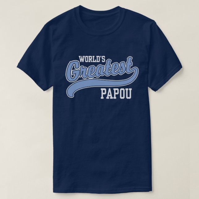 Die Beste Papou der Welt T-Shirt (Design vorne)
