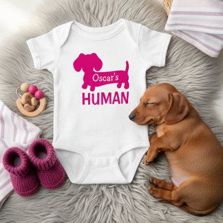 Die beste Personalisierte menschliche Dackel Baby Strampler