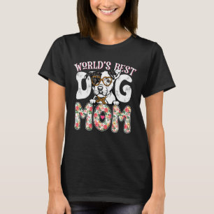 Die beste Pit Bull Mama Leopard Mother's Da T-Shirt