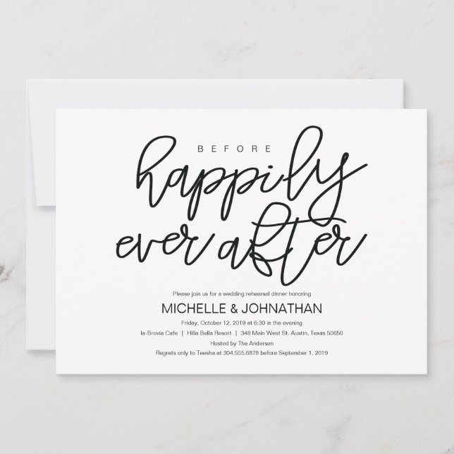 Die beste Probe-Dinner-Einladungskarte Einladung (Vorderseite)