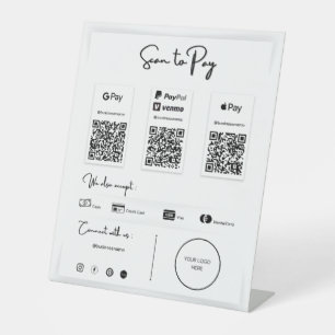Die beste QR-Code-Zahlung per Telefon-Preisschild Sockelschild