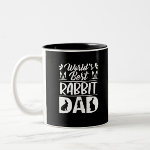 Die beste Rabbit-Vater-Tochter-Mutter-Bunny-Papa-S Zweifarbige Tasse