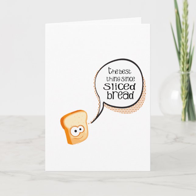 Die beste Sache seit geschnittenem Brot Dankeskarte (Vorderseite)