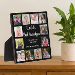 Die beste Schwarz-Opa-12-Fotosammlung der Welt Fotoplatte<br><div class="desc">Lassen Sie Ihren Großvater sich mit dieser "Weltbesten Opa-Plakette als Vatertagsgeschenk" besonders verwöhnen. Kann es auch für andere Anlässe wie Geburtstag,  Großeltern Tag,  Weihnachten,  etc.</div>
