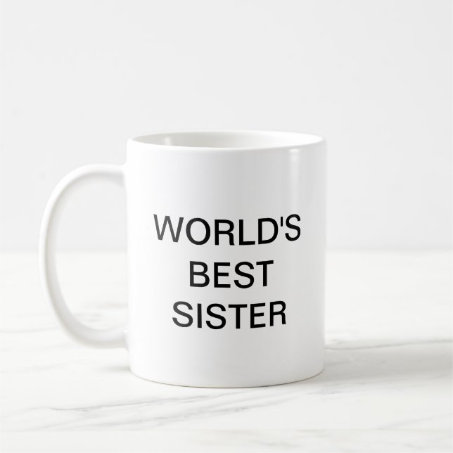 Die beste Schwester der Welt Kaffeetasse (Links)