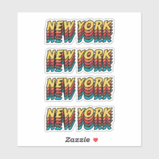 Die beste Stadt, um New York zu besuchen - Stadt Aufkleber