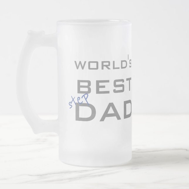 Die beste Stepdad der Welt Mattglas Bierglas (Links)