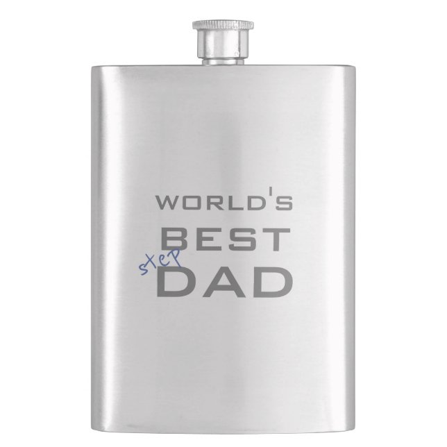 Die beste Stepdad-Flasche der Welt Flachmann (Vorderseite)