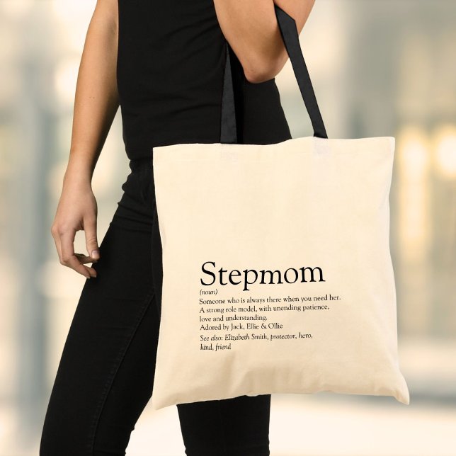 Die beste Stepmutter der Welt, Stepmutter Definiti Tragetasche (World's Best Ever Stepmom Stepmother Definition Tote Bag)