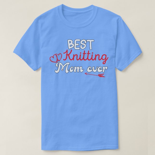 Die beste Strickmama überhaupt T-Shirt (Design vorne)