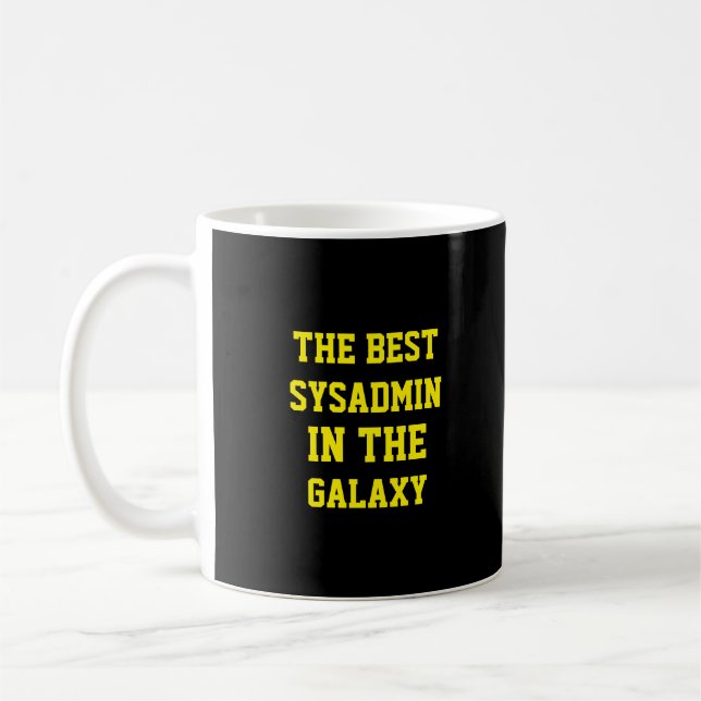 Die beste Sysadmin der Galaxie Kaffeetasse (Links)