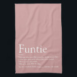 Die beste Tante der Welt, Tante definiert Rosa Geschirrtuch<br><div class="desc">Personalisieren Sie Ihre Lieblings-Tante oder Tante,  um ein einzigartiges Geschenk zu schaffen. Ein perfekter Weg,  ihr zu zeigen,  wie phantastisch sie jeden Tag ist. Entwickelt von Thisisnotme©</div>