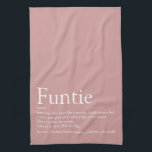 Die beste Tante der Welt, Tante definiert Rosa Geschirrtuch<br><div class="desc">Personalisieren Sie Ihre Lieblings-Tante oder Tante,  um ein einzigartiges Geschenk zu schaffen. Ein perfekter Weg,  ihr zu zeigen,  wie phantastisch sie jeden Tag ist. Entwickelt von Thisisnotme©</div>