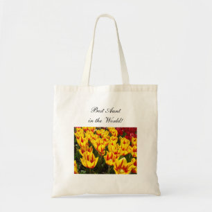 Die beste Tante der Welt! Taschen Tulip Blume