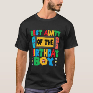 Die beste Tante des Geburtstags-Boy Gaming-Vater u T-Shirt