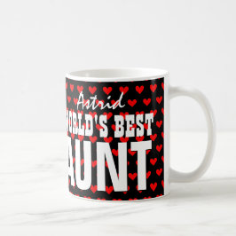 Die beste TANTE rote Herzen V27 der Welt Tasse