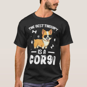 Die beste Therapie ist ein Corgi-Hundefreund Besit T-Shirt