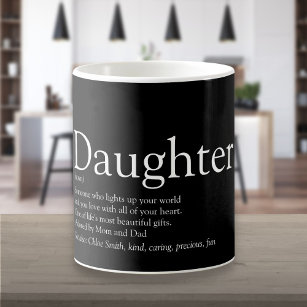 Die beste Tochter je Definition einfach modern Kaffeetasse