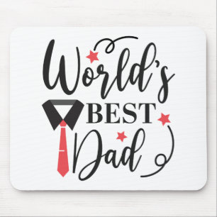 Die beste Vater der Welt - Moderne Typografie Va Mousepad