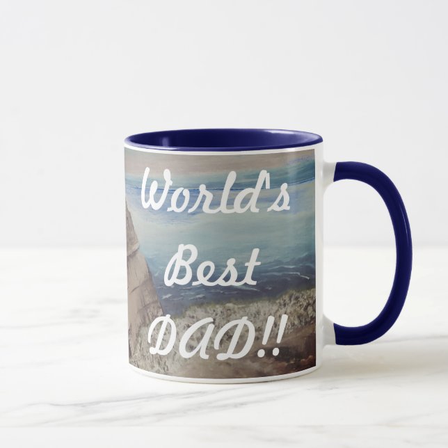 Die beste Vater-Tasse der Welt Tasse (Rechts)