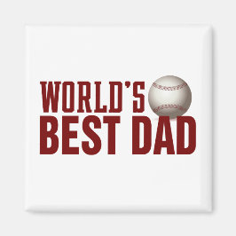 Die beste Vater-Typografie-Baseball der Welt | Mag Magnet