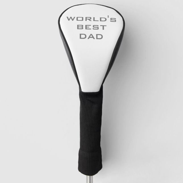 Die beste Vater-Typografie der Welt Golf Headcover (Vorderseite)