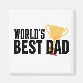 Die beste Vater-Typografie-Trophäe der Welt | Magn Magnet