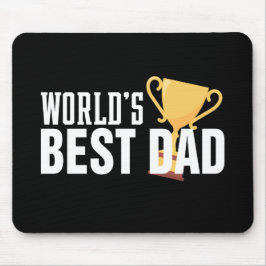 Die beste Vater-Typografie-Trophäe der Welt | Maus Mousepad