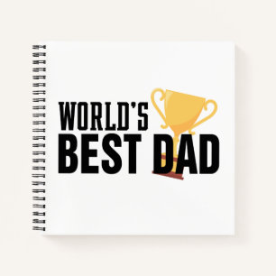 Die beste Vater-Typografie-Trophäe der Welt   Not Notizbuch