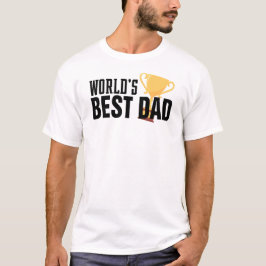 Die beste Vater-Typografie-Trophäe der Welt | Shir T-Shirt