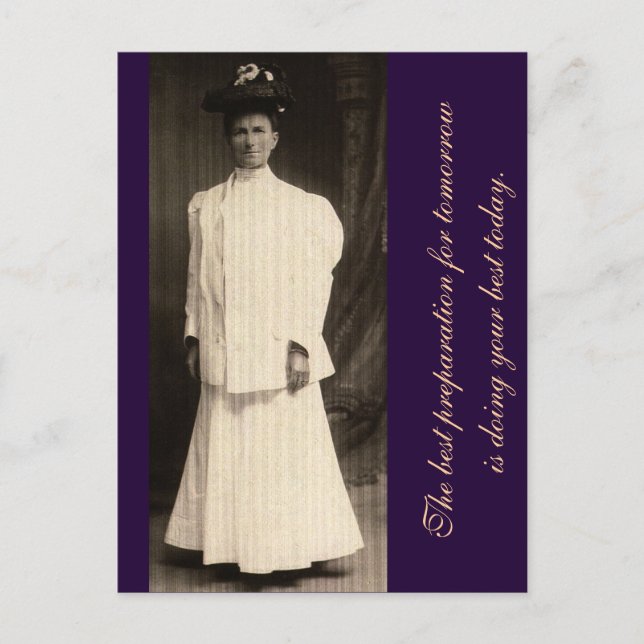 Die beste Vorbereitung für morgen... Postkarte (Vorderseite)