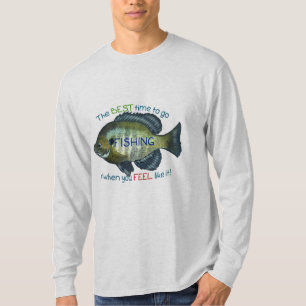 Die beste Zeit für den Fischfang   Bleichfisch T-Shirt