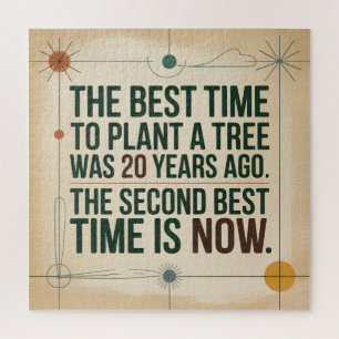 Die beste Zeit, um einen Baum zu pflanzen, war vor Puzzle