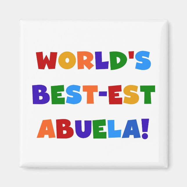 Die besten Abuela-Farbtücher der Welt Magnet (Vorne)