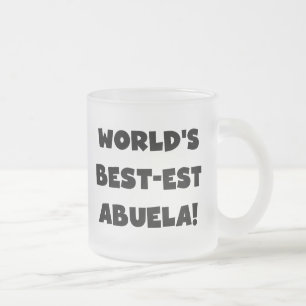 Die besten Abuela-Geschenke in Schwarz-Weiß Mattglastasse