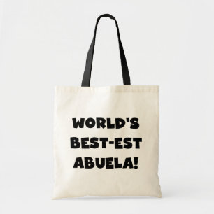 Die besten Abuela-Geschenke in Schwarz-Weiß Tragetasche